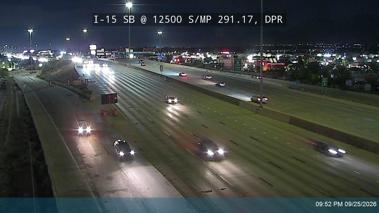 I-15 SB @ 12500 S / MP 291.17, DPR