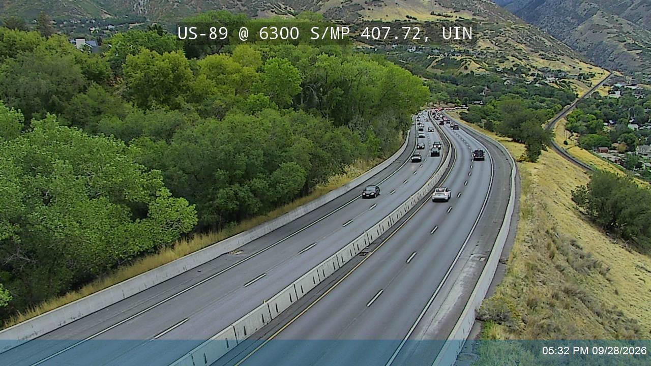 US-89 @ 6300 S / 150 E / MP 407.72, UIN