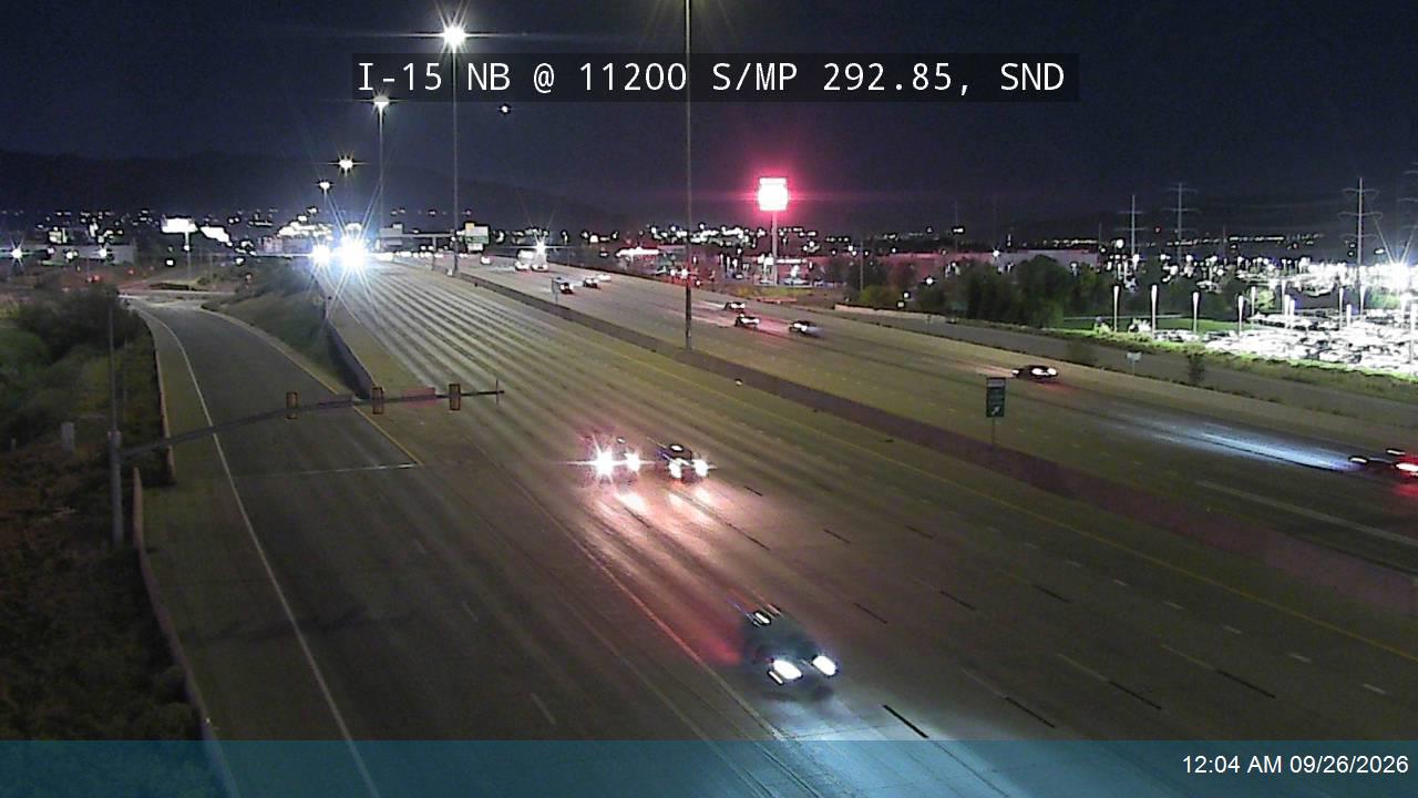 I-15 NB @ 11200 S / MP 292.85, SND