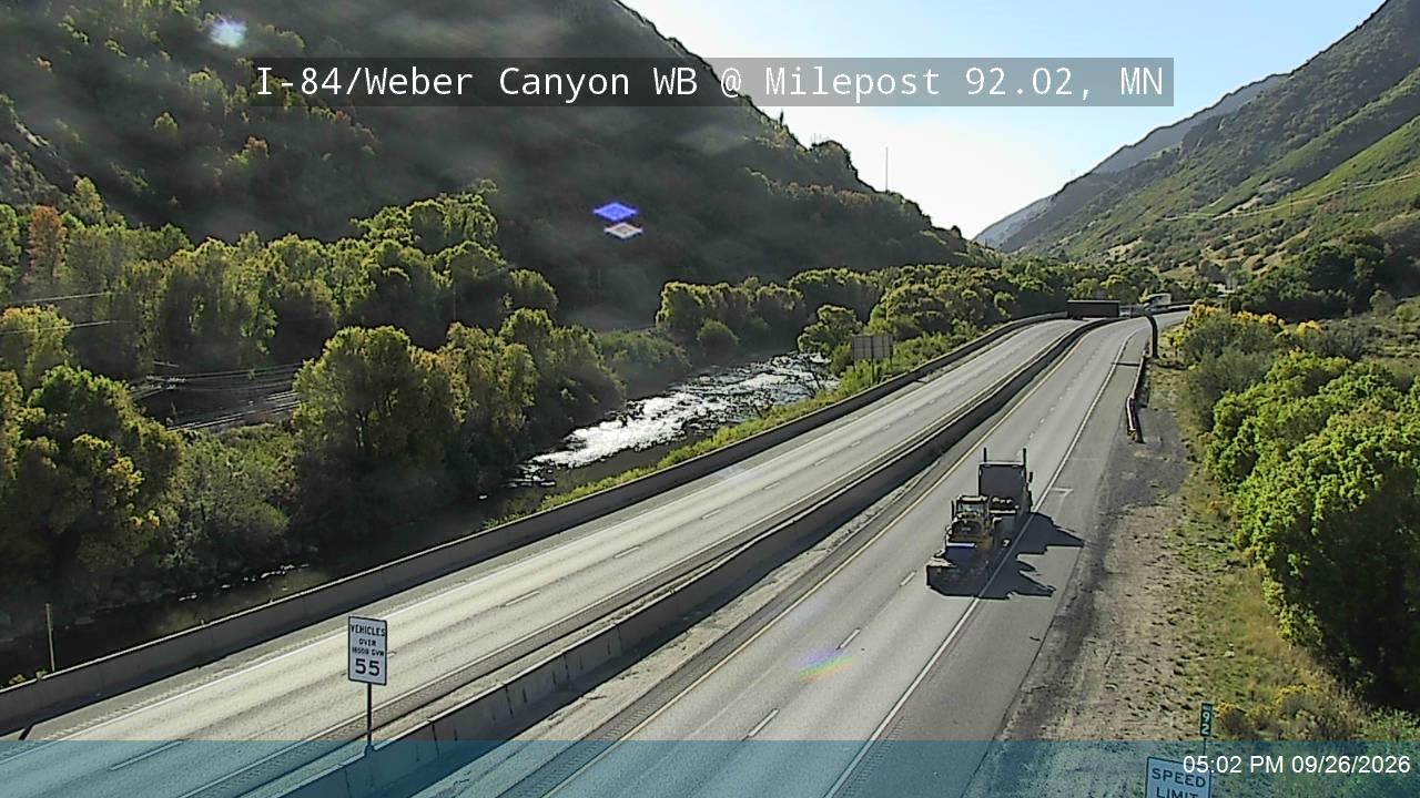I-84 / Weber Canyon WB  @ Milepost 92.02, MN