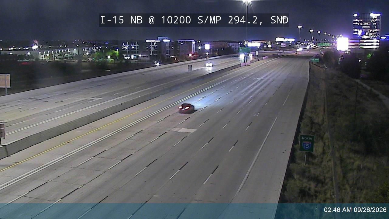 I-15 NB @ 10200 S / MP 294.2, SND