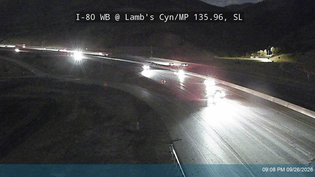 I-80 / Parleys Canyon WB @ Lambs Canyon Rd On-ramp / MP 135.96, SL