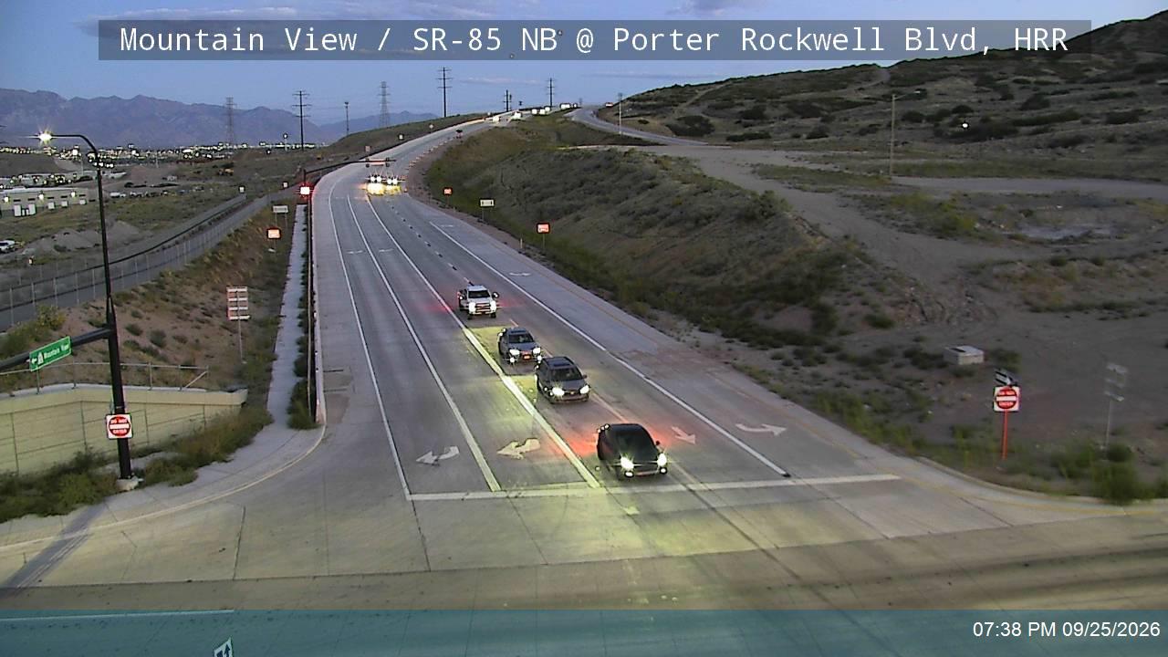 Mountain View / SR-85 NB @ Porter Rockwell Blvd, HRR