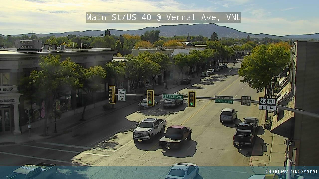 Main St / US-40 @ Vernal Ave / US-191 / MP 144.3, VNL
