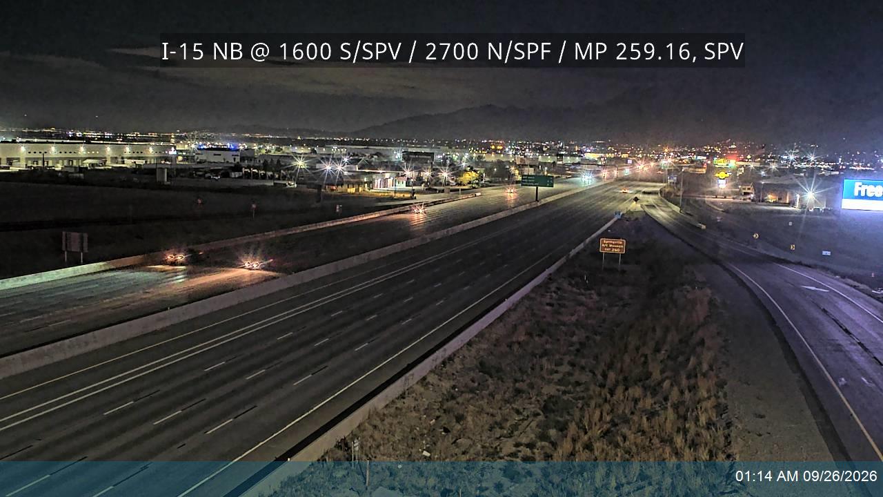 I-15 NB Ramps @ 1600 S,SPV / 2700 N,SPF
