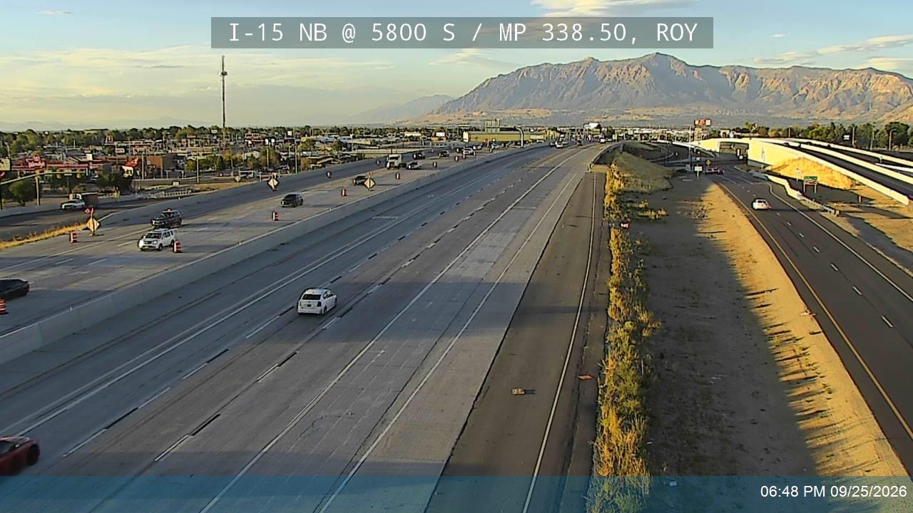 I-15 NB @ 5800 S / MP 338.50, ROY