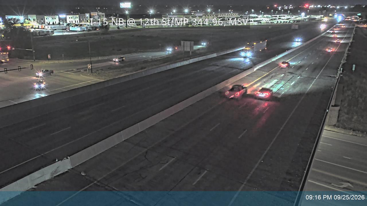 I-15 NB @ 12th St / 1200 S / SR-39 / MP 344.96, MSV