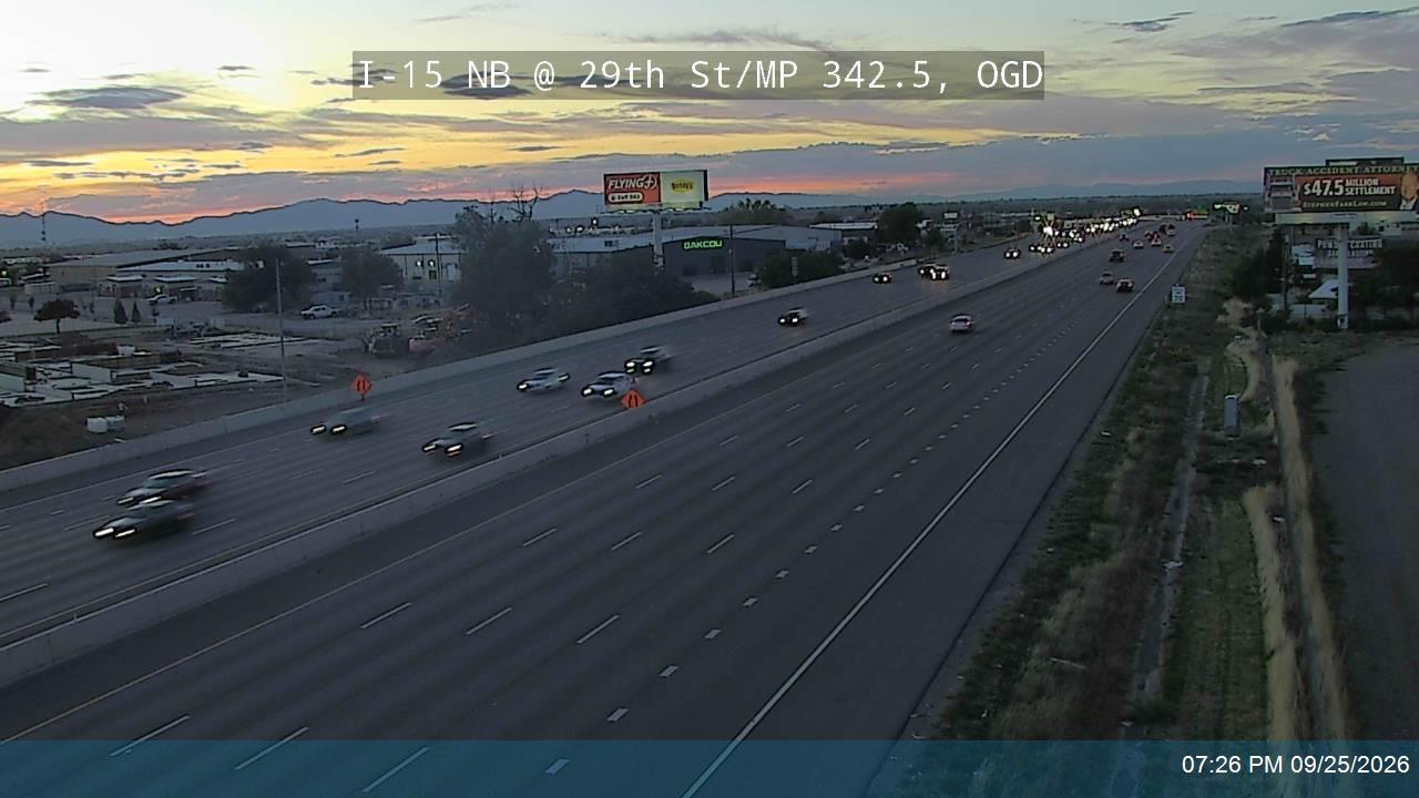 I-15 NB @ 29th St / MP 342.5, OGD