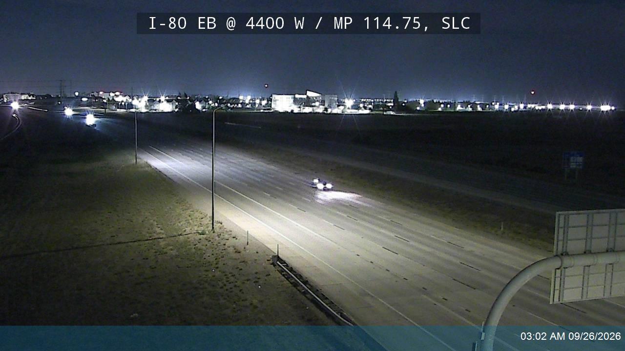 I-80 EB @ 4400 W / MP 114.75, SLC