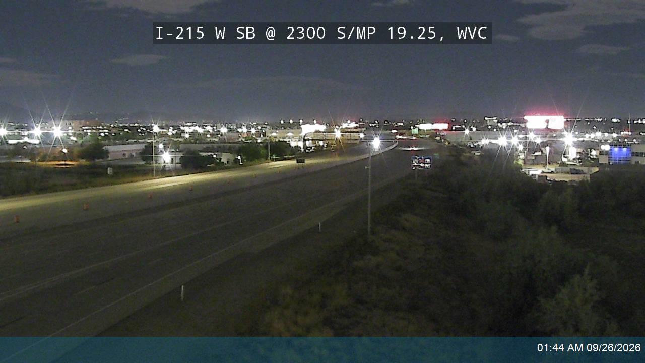 I-215 W SB @ 2300 S / MP 19.25, WVC