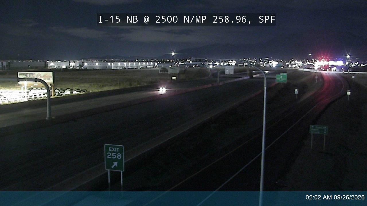 I-15 NB @ 1600 S / MP 258.96, SPF