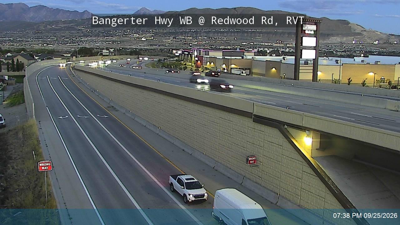 Bangerter Hwy / SR-154 WB @ Redwood Rd / SR-68, RVT