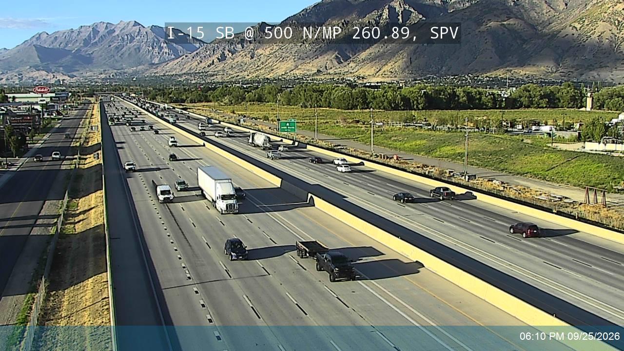 I-15 SB @ 500 N / MP 260.89, SPV