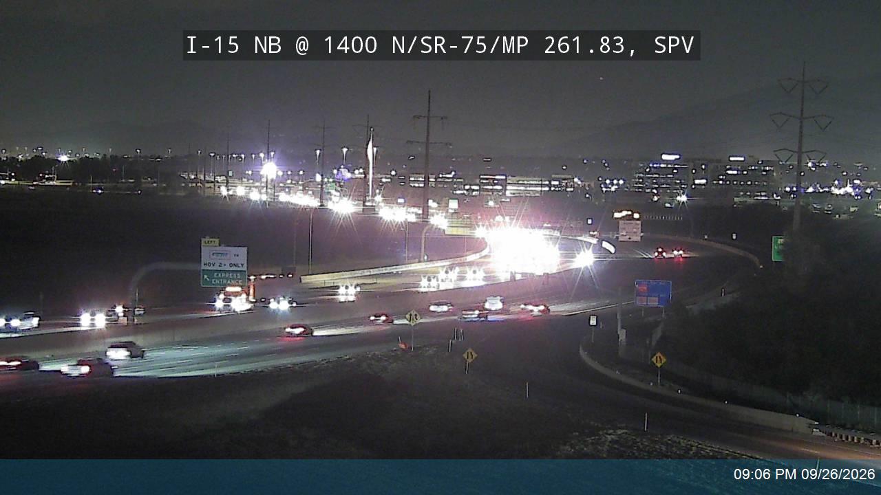 I-15 NB @ 1400 N / SR-75 / MP 261.83, SPV
