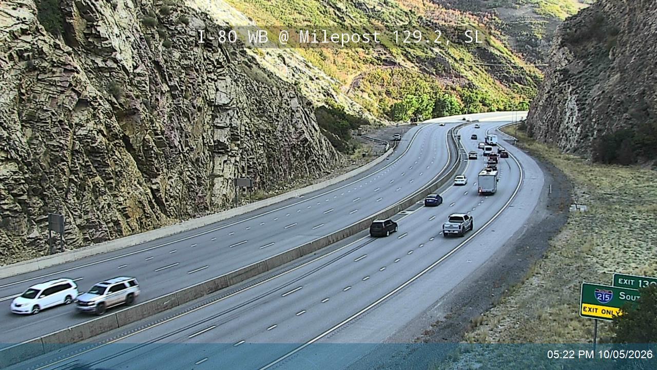 I-80 / Parleys Canyon WB @ Chain Up Area West / MP 129.2, SL