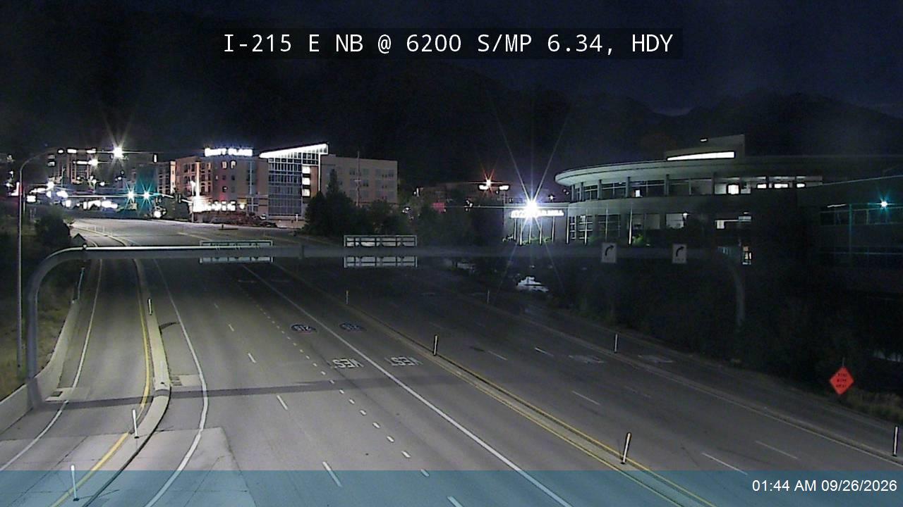 I-215 E NB @ 6200 S / SR-190 / MP 6.34, HDY