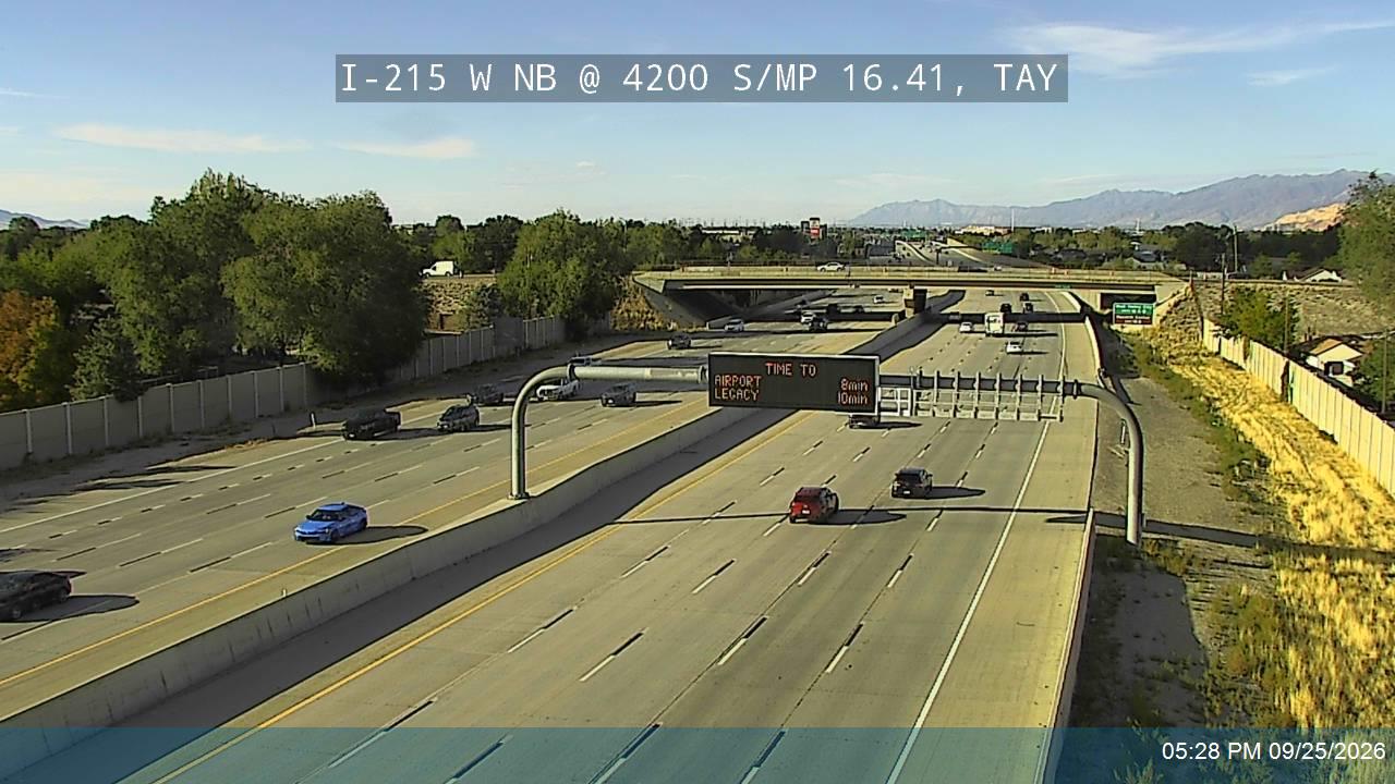 I-215 W NB @ 4200 S / MP 16.41, TAY