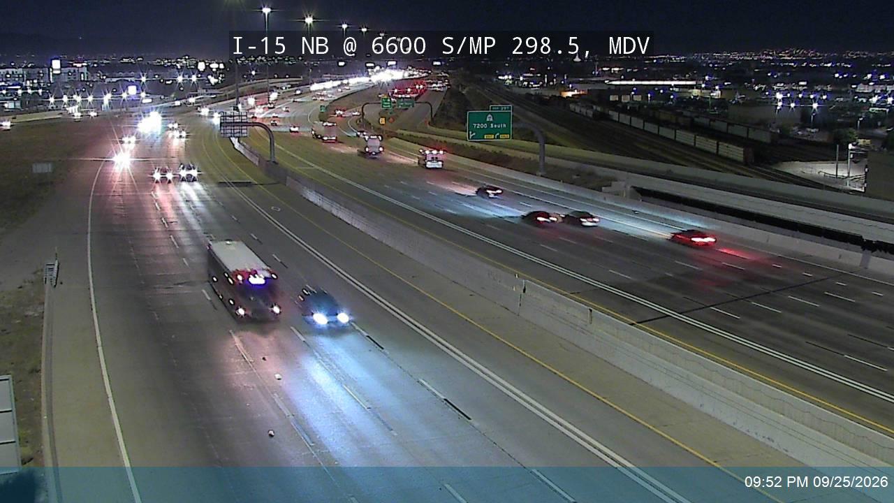 I-15 NB @ 6600 S / MP 298.5, MDV