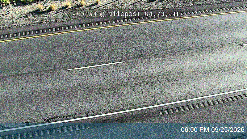 I-80 WB @ Milepost 84.73, TE