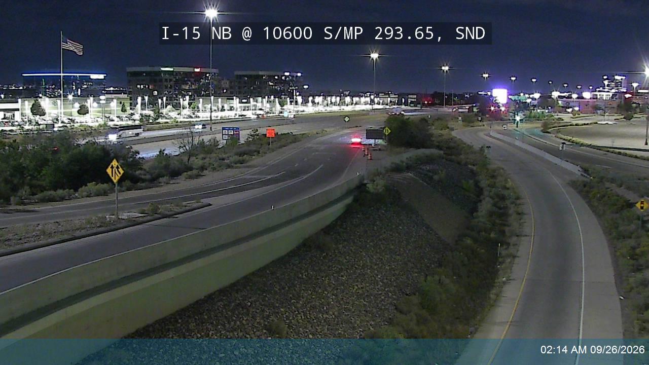 I-15 NB @ 10600 S / SR-151 / MP 293.65, SND