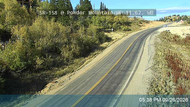 SR-158 @ Powder Mountain / MP 11.62, WB