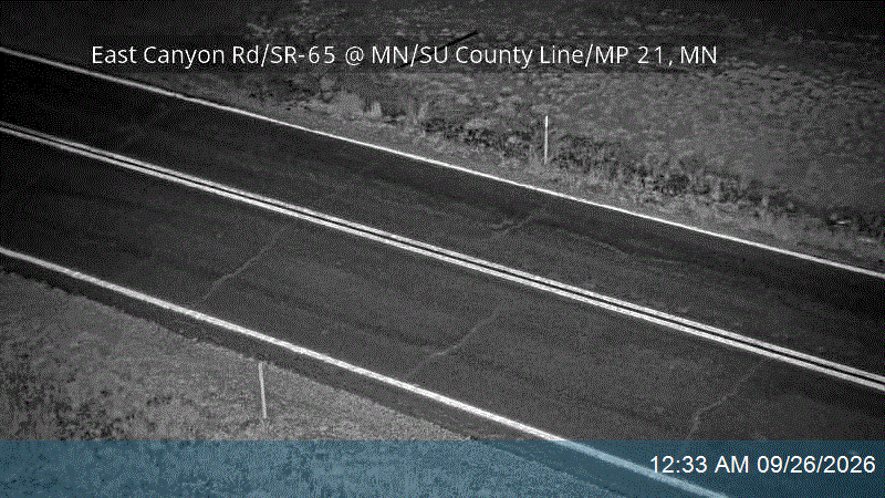 East Canyon Rd / SR-65 @ MN/SU County Line / MP 21.76, MN