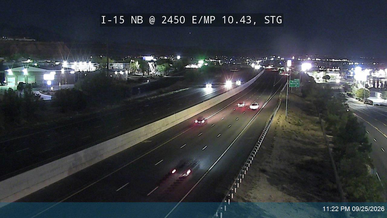I-15 NB @ 2450 E / MP 10.43, STG