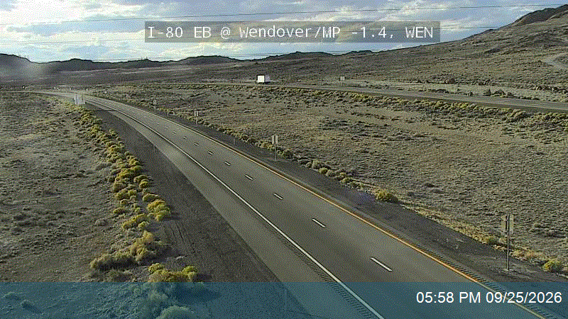 I-80 EB @ Wendover / UT MP -1.4 / NV MP 409.25, WEN