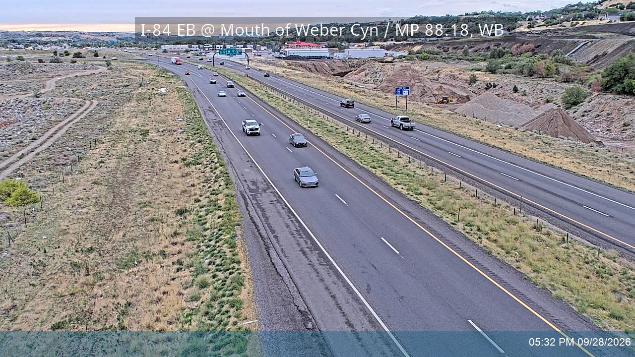 I-84 EB @ Mouth of Weber Cyn / MP 88.18, WB
