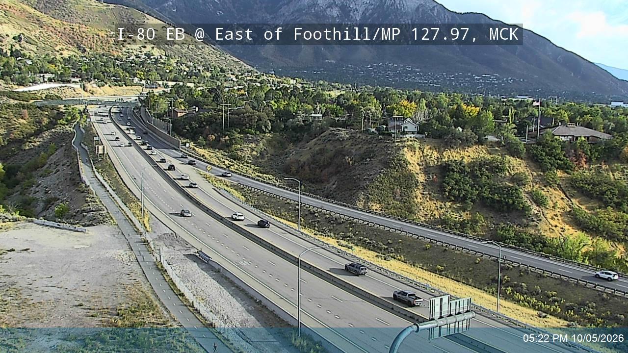 I-80 EB @ 3250 E / East of Foothill / MP 127.97, SL