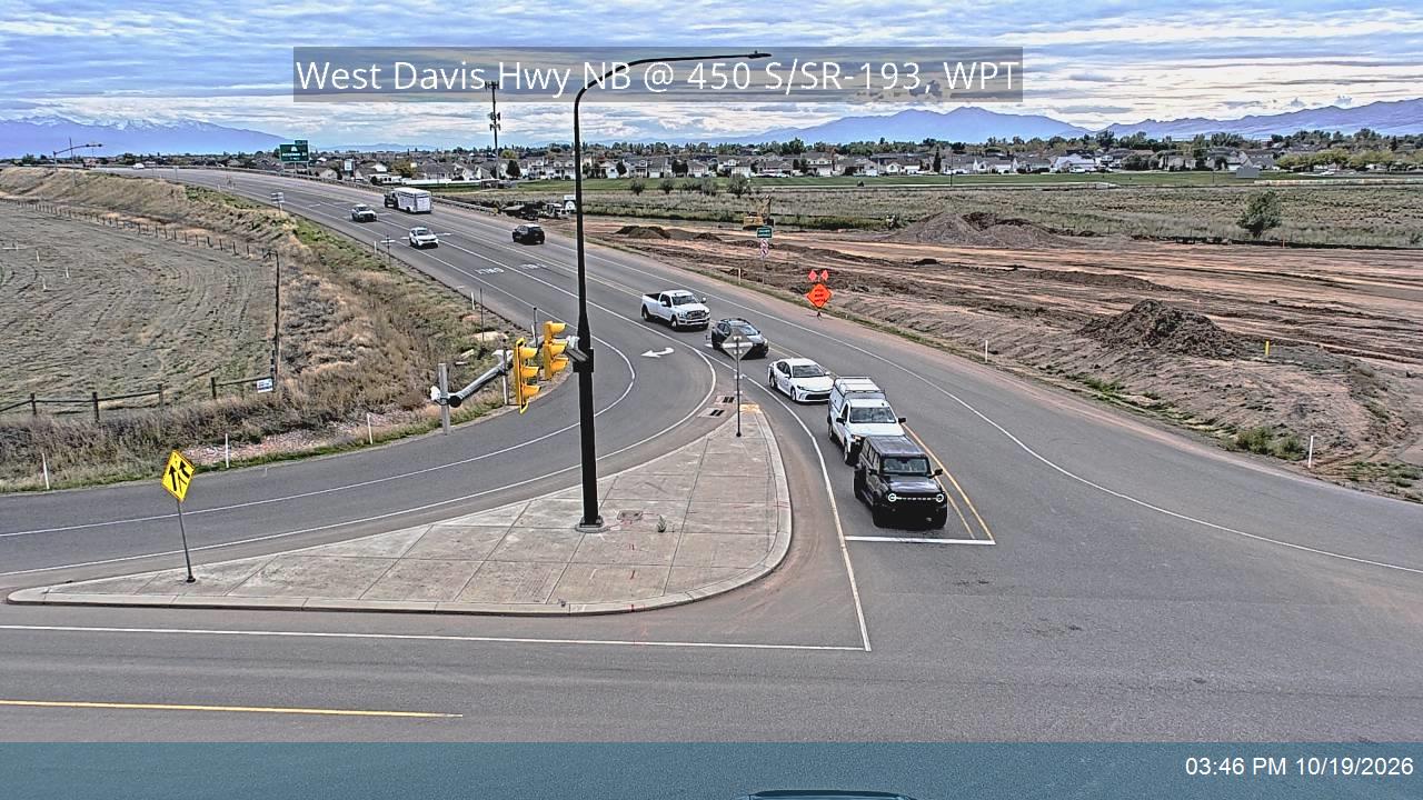 West Davis Hwy / SR-177 NB @ 450 S / SR-193 / MP 15.57, WPT