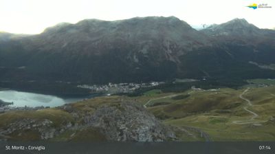 Sankt Moritz › South-east: Corviglia - St Moritz - Lake Saint Moritz