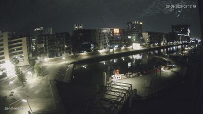 Hamburg › South-west: Traditionsschiffe im Sandtorhafen, Magellan-Terrassen