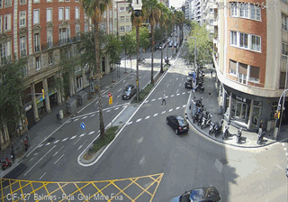 Barcelona: Mitre Street looking to NE (at Balmes St)