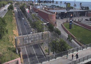 Barcelona: Ronda Litoral at Badajoz St. (Looking to South-West)