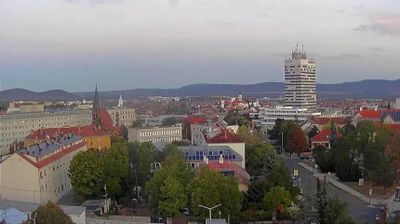 Veszprem › North-west: Vörösmarty Mihály tér - Feltámadt Üdvözítő-templom - Veszprém County Government Office