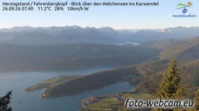 Schlehdorf › South: Bade- und Surferwiese Walchensee - Zwergern Spitz - Camping Walchensee - Walchensee - Südufer Walchensee