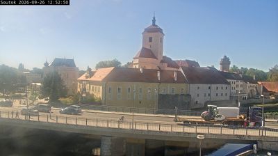 Strakonice: hrad a soutok