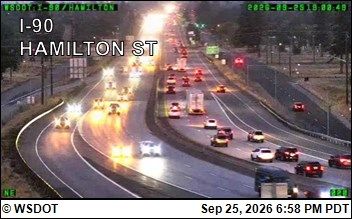 Spokane: I-90 at MP 282.2: Hamilton St