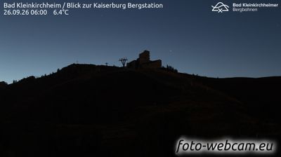 Zirkitzen: Bad Kleinkirchheim - Blick zur Kaiserburg Bergstation