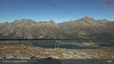 Silvaplana: Corvatsch - Mittelstation Murtèl, Silsersee