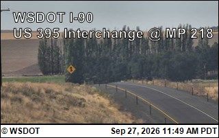 Ritzville › West: I-90 at MP 220: US 395 Interchange
