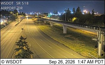 Burien: SR 518 at MP 2.2: Airport Dr