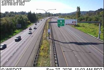 Auburn: SR 167 at MP 15.5: 13th St NW