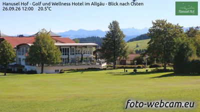 Hellengerst: Hanusel Hof - Golf und Wellness Hotel im Allgäu - Blick nach Osten