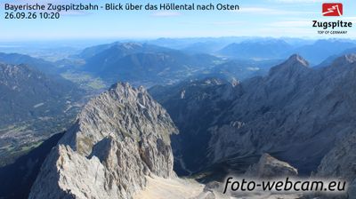 Grainau: Bayerische Zugspitzbahn - Blick über das Höllental nach Osten