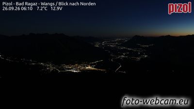 Pfafers › North: Pizol - Bad Ragaz - Wangs - Blick nach Norden