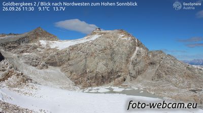Schachnern: Goldbergkees 2 - Blick nach Nordwesten zum Hohen Sonnblick
