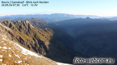 Rauris: Gamskopf - Blick nach Norden