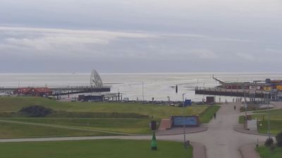 Juist: Westdorf: Inselmosaik Juist - Memmertfeuer - Gemeindehafen Juist - Yachthafen Juist - Steinkrebs